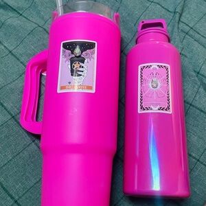 Pink Tumbler and Water Bottle Set